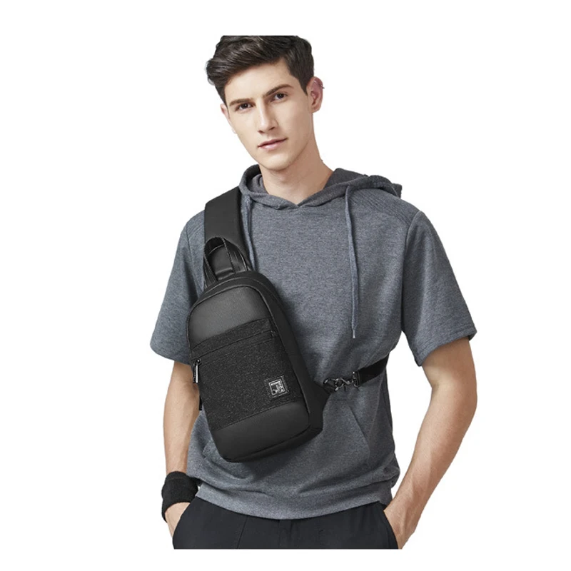 

YoReAi New Men's Fashion Oxford Chest Bags Korean Shoulder Leisure Messenger Pack Small Backpack Mobile Phone Crossbody Bag