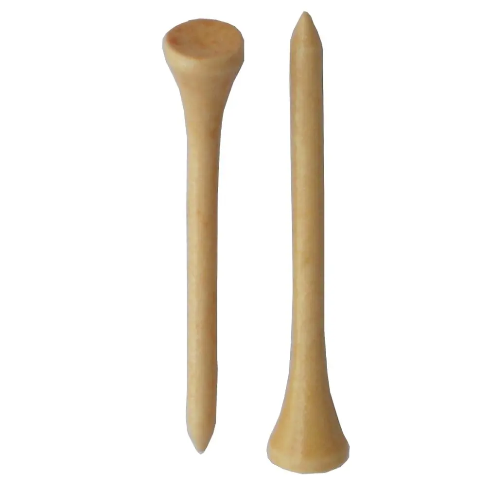 

2021 New Golf Ball Wood Wooden Tee Straight Wood Long TEE 83mm Long New