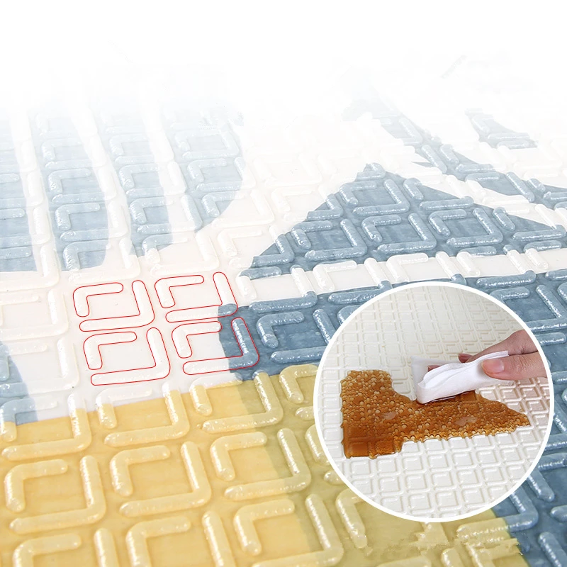 Складной детский коврик для ползания игровой из пены XPE мягкий лазания игрушки