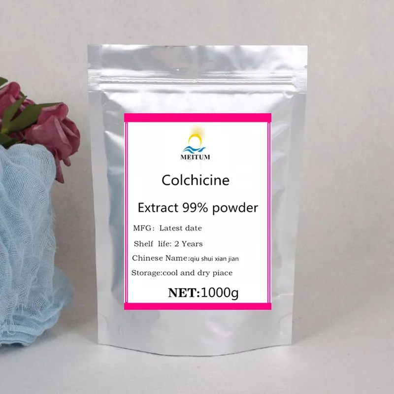

High Quality Colchicine Extract 99% Powder, Prevention and Treatment of Cancer, Qiu Shui Xian Jian, Free Shipping
