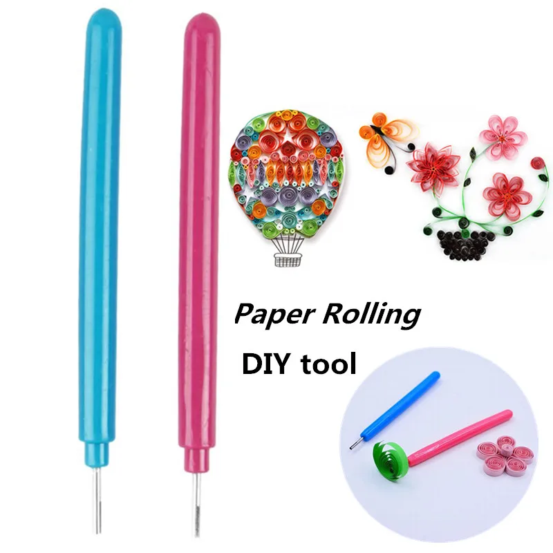 

2 Colors Creative Kids Unisex Origami Assorted Handmade Paper Craft Tool Quilling Paper Pen Craft product