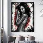 Сексуальные татуировки Nud женщины холст печать живопись портретный плакат куады Современная Настенная картина для гостиной украшение дома