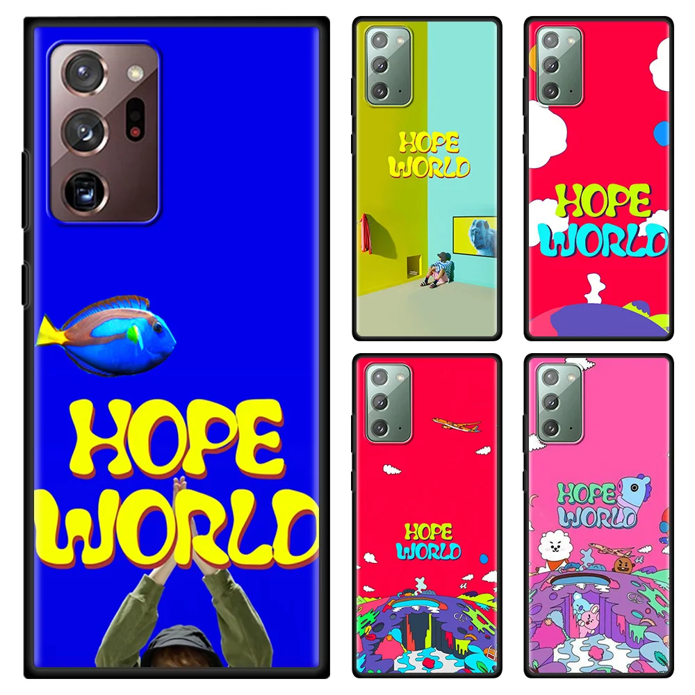 

Hope World Phone Case For Samsung Note 20 Ultra 10 Lite Plus 9 8 Shell Black TPU Silicone Cover Capa Fundas Para Coque