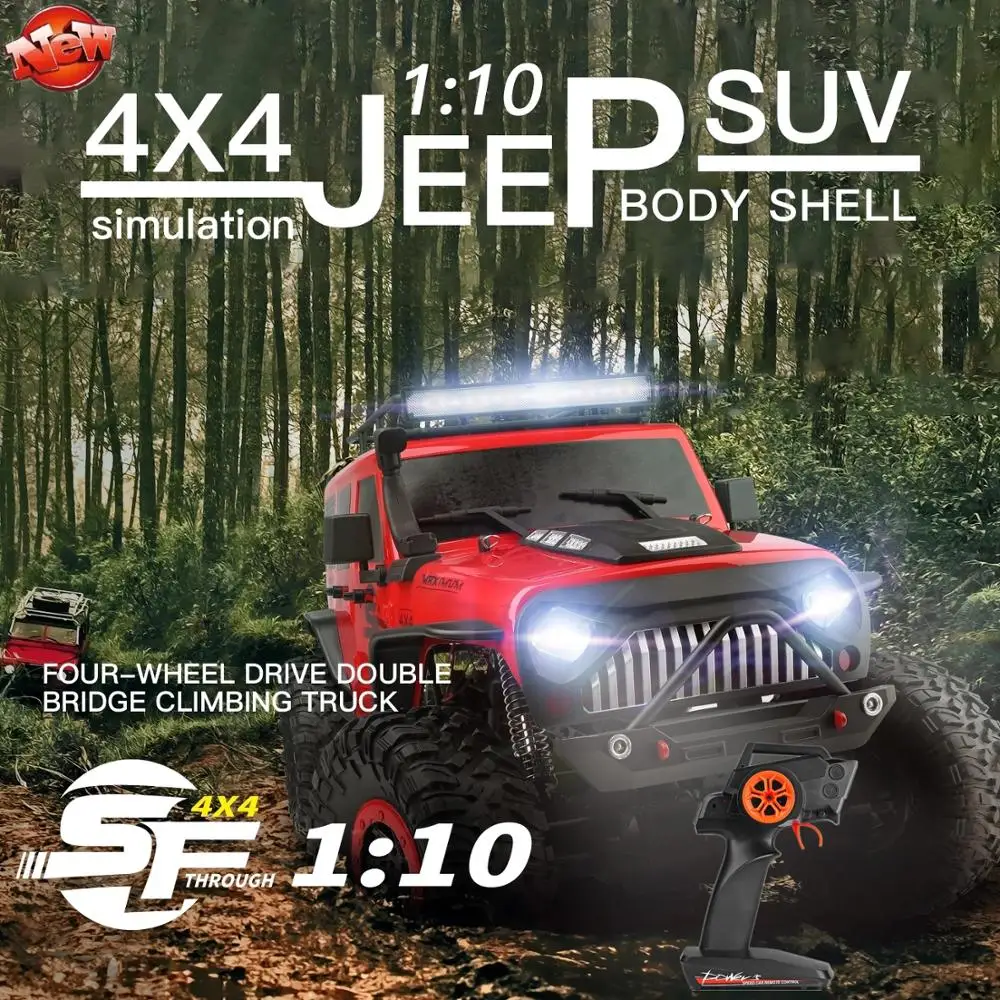 Имитирующий 4WD двойной мост с дистанционным управлением 1:10 для скалолазания