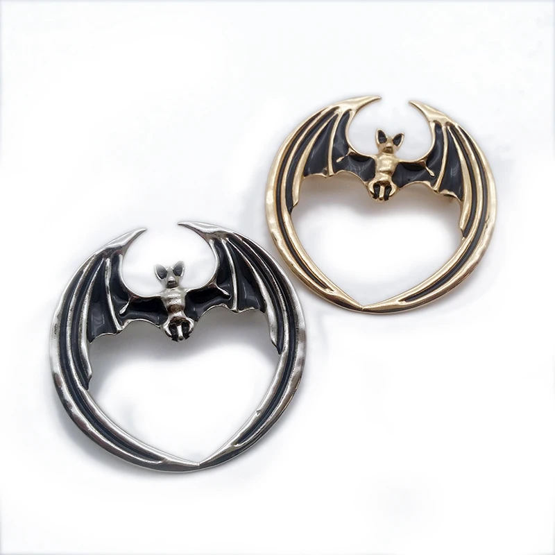Женская Брошь в стиле ретро с глазурью летучая мышь аксессуар для ведьмы пальто
