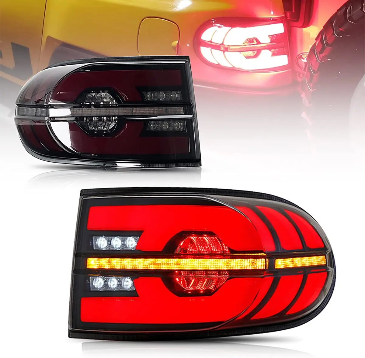 Fanali posteriori OLED per Toyota FJ cruiser 2006-2020 con animazione Start LED DRL assemblaggio luci Auto accessori Auto lampada modificata