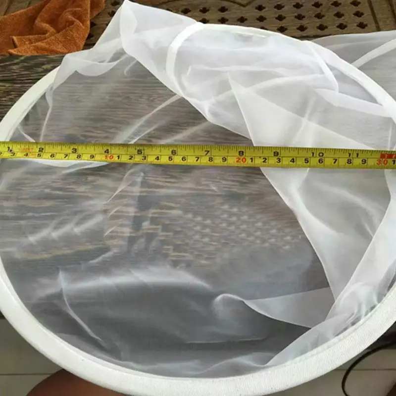 

Honey Strainer Pure Funnel Shape Nylon Screen Sieve Mesh Impurity Filter Cloth Good Sealing Strong Durable Breathable Ventilated