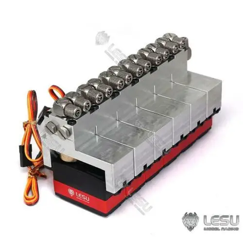 Günstig LESU RC 1/14 Hydraulische 6CH Umkehr Ventil W/ Servos Für Dumper Lkw Loader Bagger Modell TH16735-SMT5