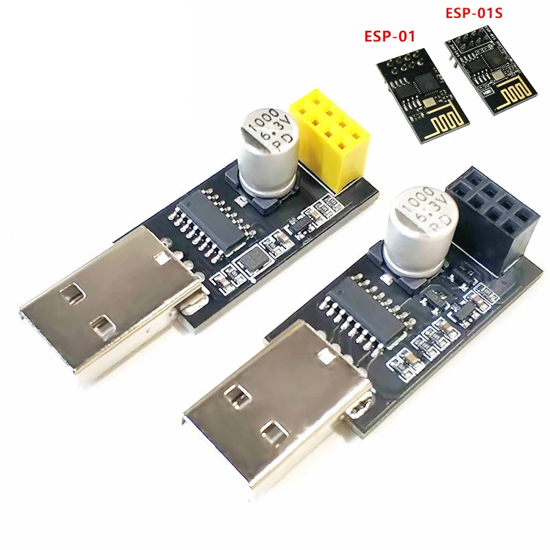 Адаптер программатора UART ESP-01 ESP01S ESP8266 CH340G USB-адаптер для последовательный