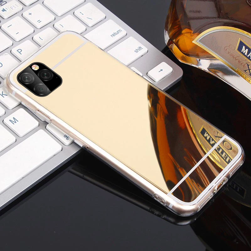 Роскошный зеркальный чехол цвета розового золота s для iPhone 5 S SE X чехол для телефона для iPhone 6S 6 7 8 Plus XS Max XR 11 Pro Max Модный чехол из ТПУ