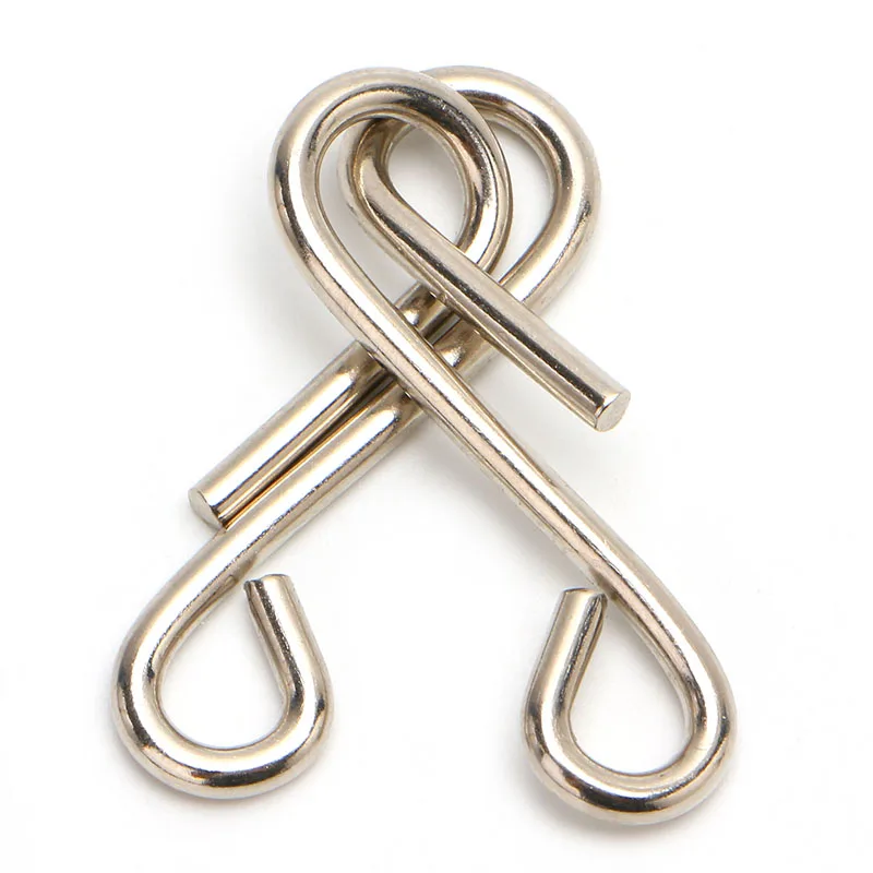 

8Pcs/set Metal Wire Puzzle Game IQ Mind Test Brain Teaser Toys for Kids Adults