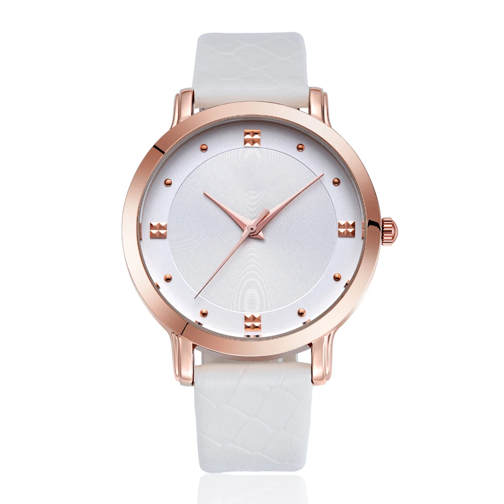 

Женские Модные кварцевые брендовые часы с кожаным ремешком, повседневные наручные часы NO.2