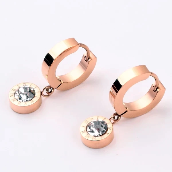 Модные ювелирные изделия римские цифровые черно белые двусторонние серьги