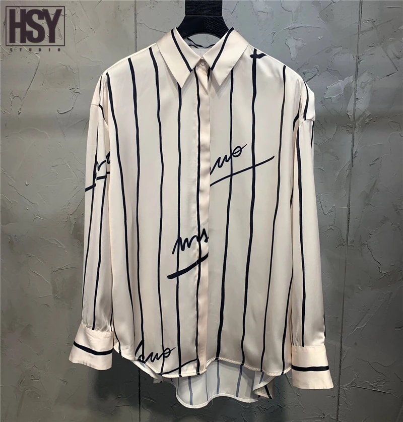 【HSY stuo】 2019 Осенняя Новая повседневная Высококачественная Женская Топ с