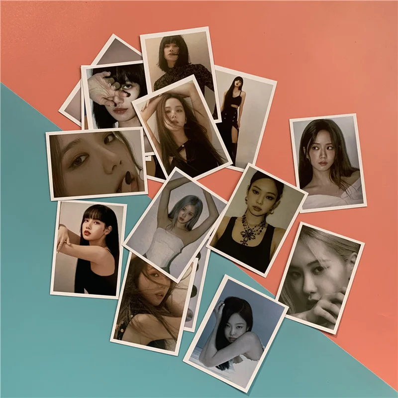 

KPOP Postcards BP THE ALBUM Photocards ICE CREAM LOMO Card LISA JENNIE JISOO ROSE SUMMER DIARY Wallet Cards Fans Collection B27