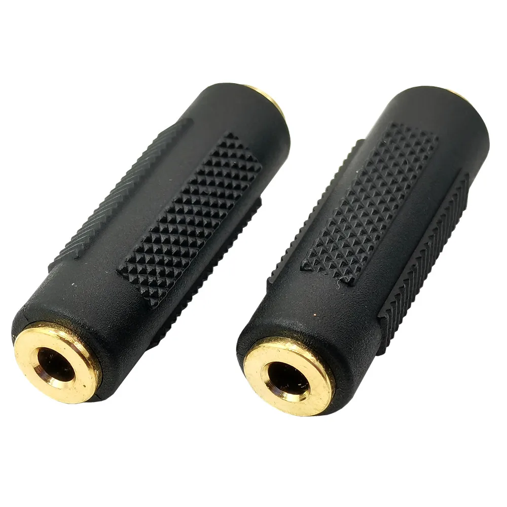 

3.5mm Female to Female F/F Jack Stereo Audio Adapter Converter Connector Audio Adapter Coupler Metal Gold Plated Connector