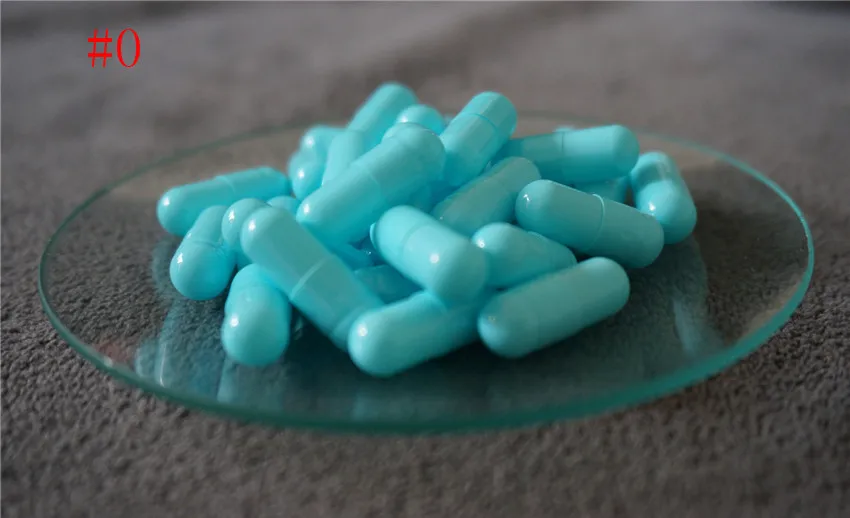 

0# 5000pcs Cosmetic Sky Blue Hard Gelatin Empty Capsules,DIY Hollow Gelatin Containers , 0 Size Joined or Separated Capsules