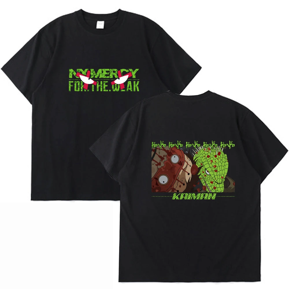 

Hot Japanese Manga Dorohedoro Kaiman Double Sided Print T Shirt Men Women Street Anime Hip Hop Short Sleeve T-shirt New Tees Man