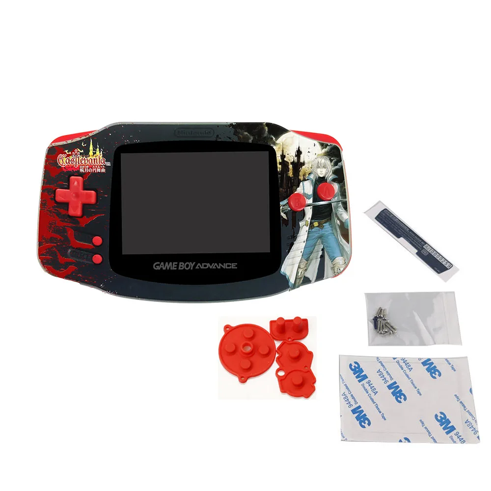 Новый корпус на заказ с набором кнопок для ЖК-экрана GBA IPS V2 предварительно