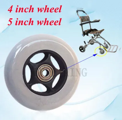 4 дюймовое колесное колесо маленькое переднее для инвалидной коляски 5 детское