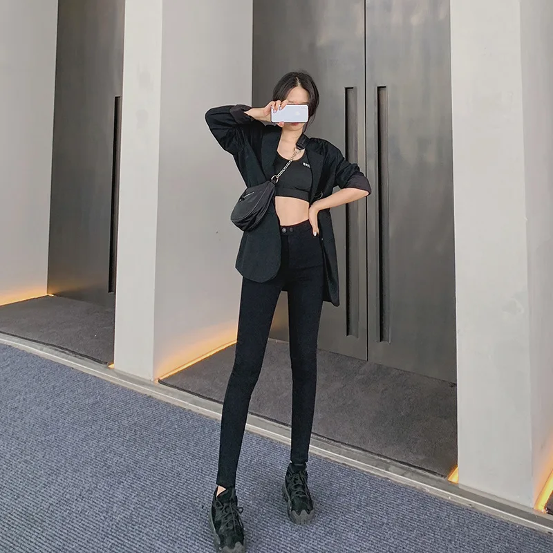 

Spring and Autumn New Style WOMEN'S Leggings Women Thin Skinny Outer Wear Slimming High-waisted Kitten Magic Pants 8.0