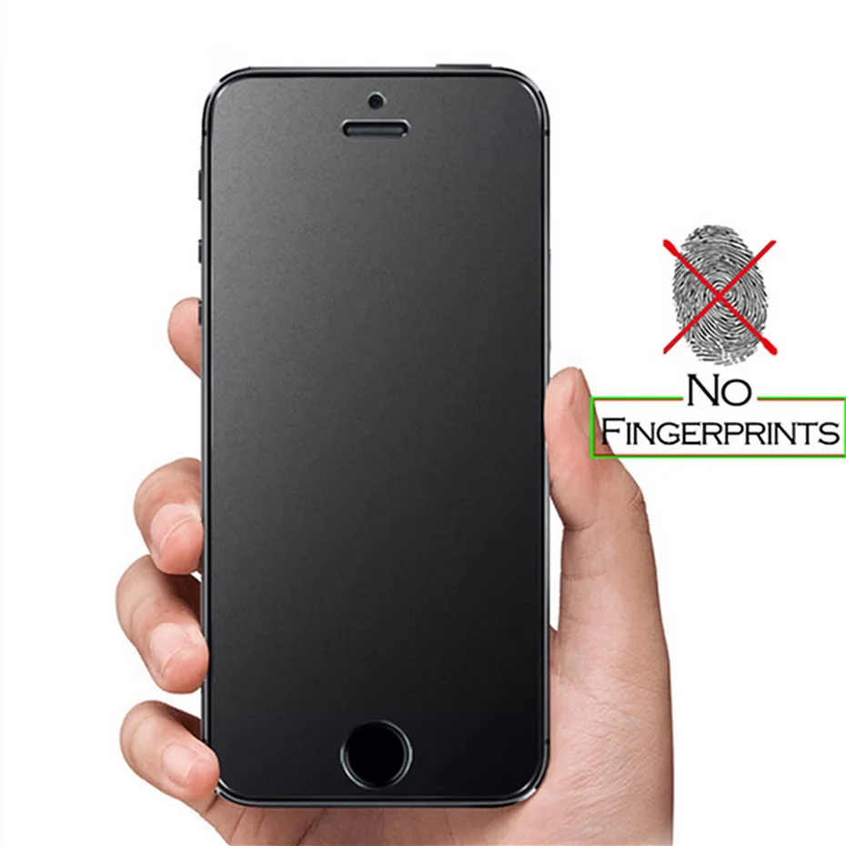 Матовое закаленное стекло 9H для защиты экрана iphone X XR XS 11 Pro Max 8 7 Plus 6S 5 SE защитная