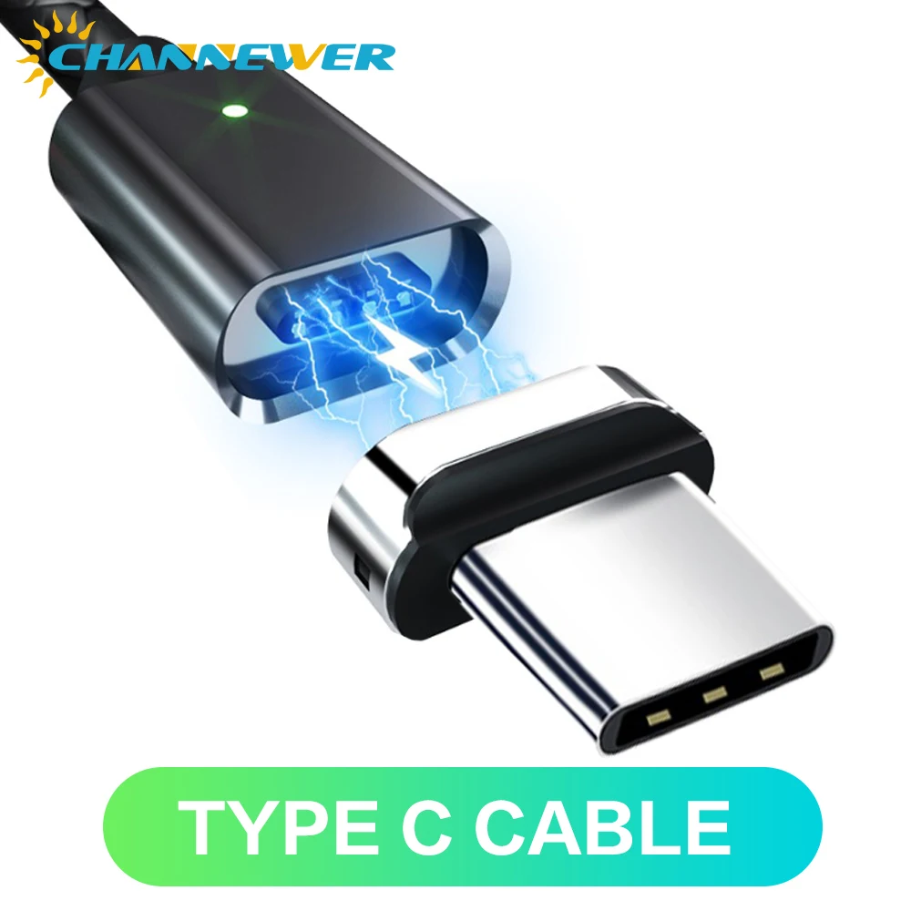 Магнитный кабель STONEGO, быстрая зарядка, магнитный кабель Micro USB и type C, кабель для синхронизации данных, кабели для телефонов, быстрая зарядка, магнитное зарядное устройство, кабель - Цвет: Black TYPE C Cable