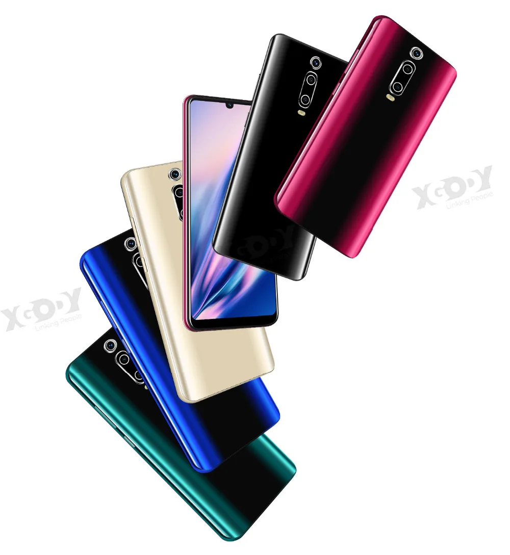 XGODY 3g мобильный телефон 9T 1GB 4GB 6,26 ''QHD экран MTK6580 четырехъядерный Android 9,0 капля полный экран 2800mAh смартфон