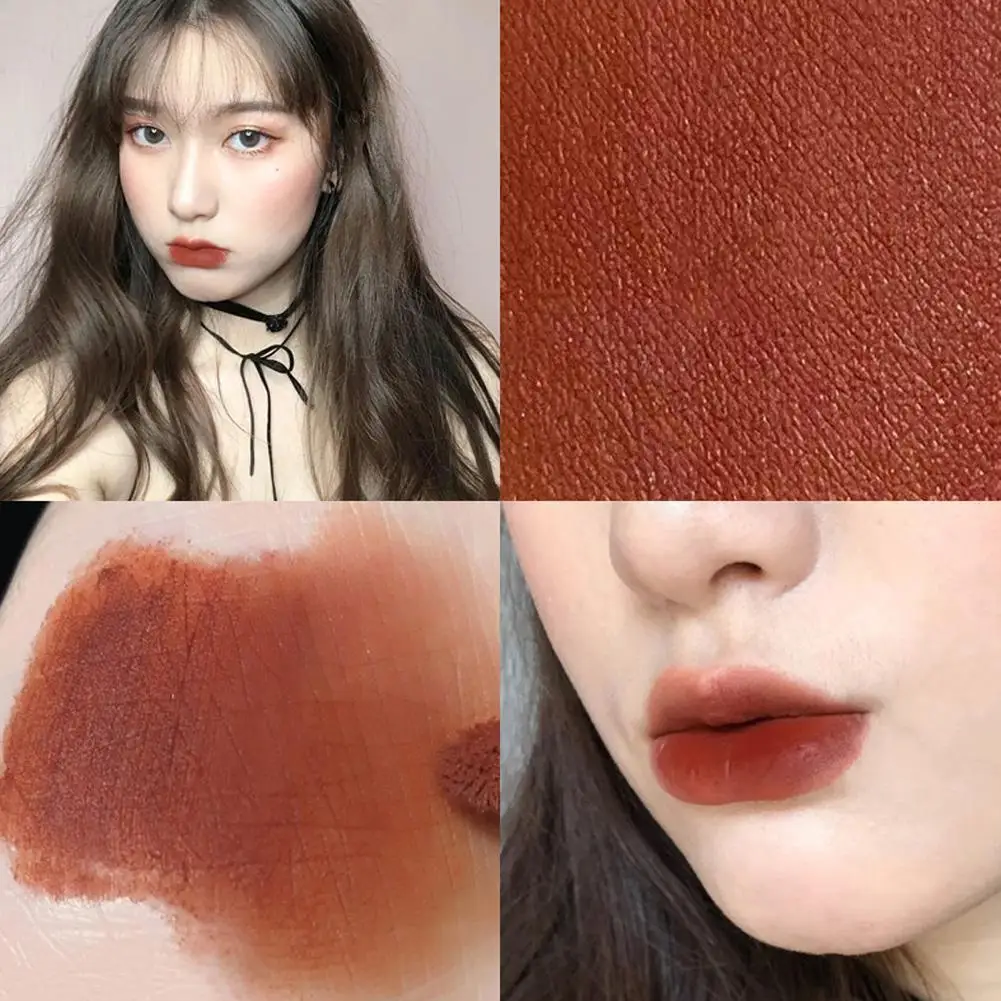 

1PC New Velvet Matte Lip Glaze Waterproof Sweat-Proof Persistent Coloring Cosmetic Lip Glaze For Women Tool Lipstick Lip R2X3