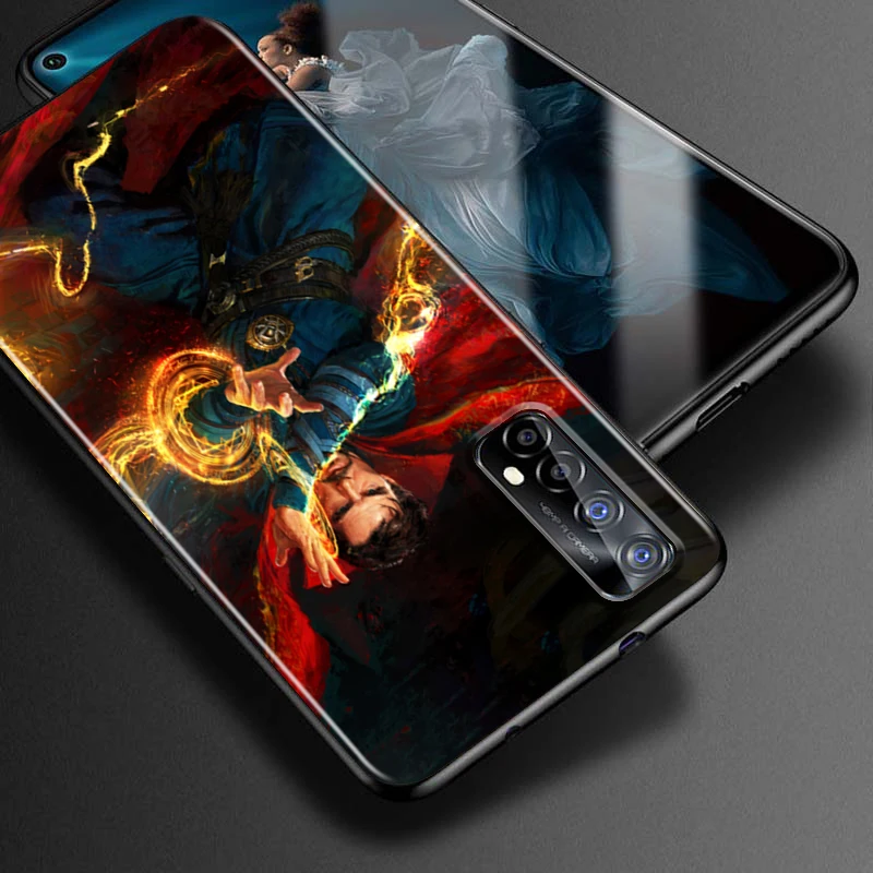 Doctor Strange Marvel hero For OPPO Realme GT Explorer Master Neo Flash Edition C21 C20 C15 C11 C3 Soft Black Phone Case | Мобильные