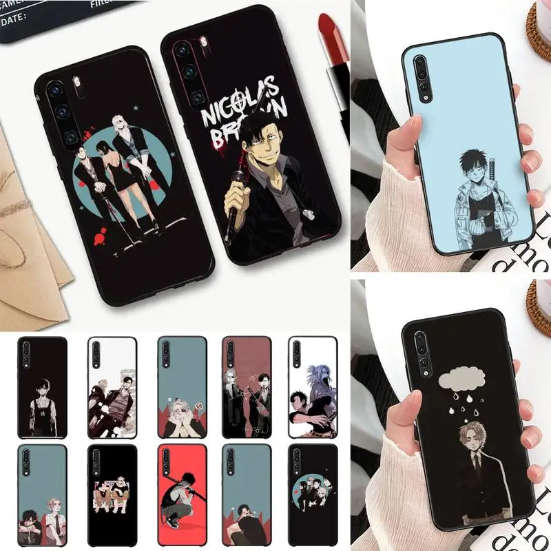 

gangsta anime Phone Case For Huawei P20 P30 P10 plus P8 lite P9 lite Back Coque for Psmart 2019 P20 pro P10 lite
