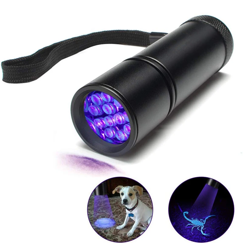 12 LED Mini UV Ultra Violet Flashlight Blacklight Light Inspection Lamp Electric Torch | Лампы и освещение