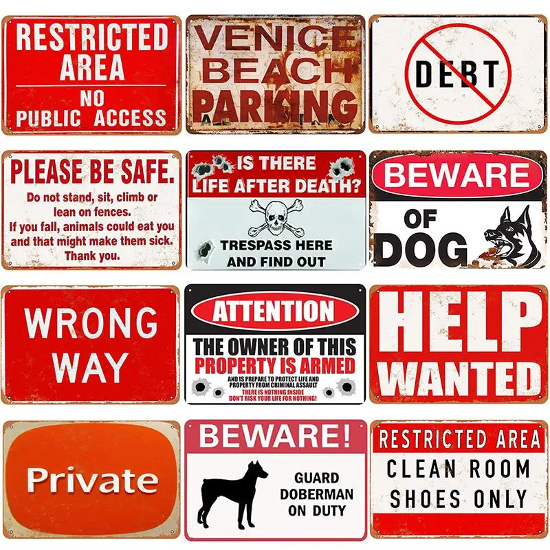 Металлическая винтажная Оловянная вывеска булавка потертый Шикарный декор