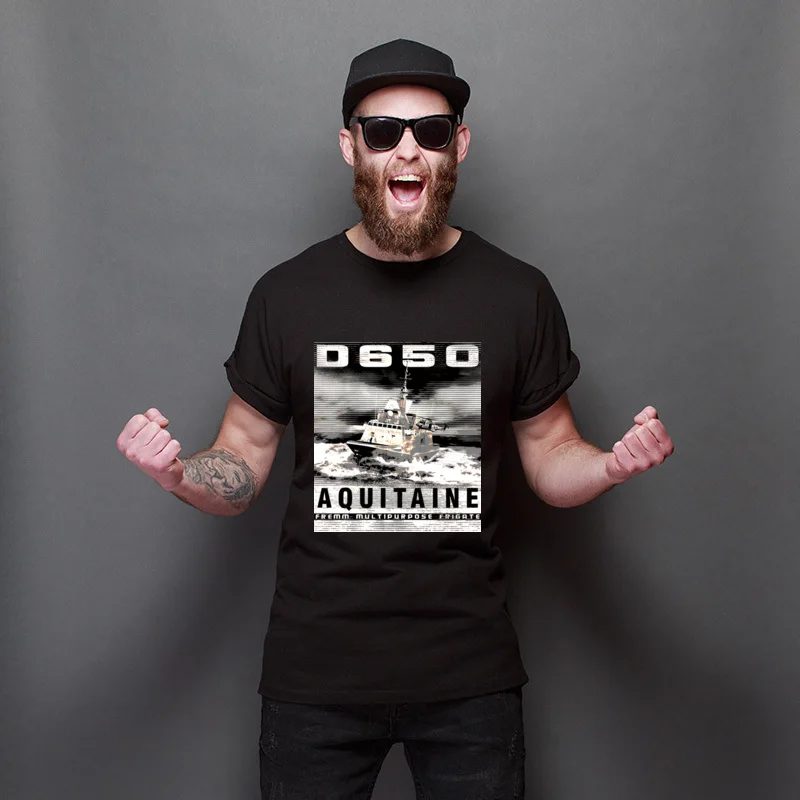 

Frigate Aquitaine Teenagers Men's Tee-Shirt 100% Cotton Oversized Tee-Shirts Unisex Custom Tops Tees Gifts