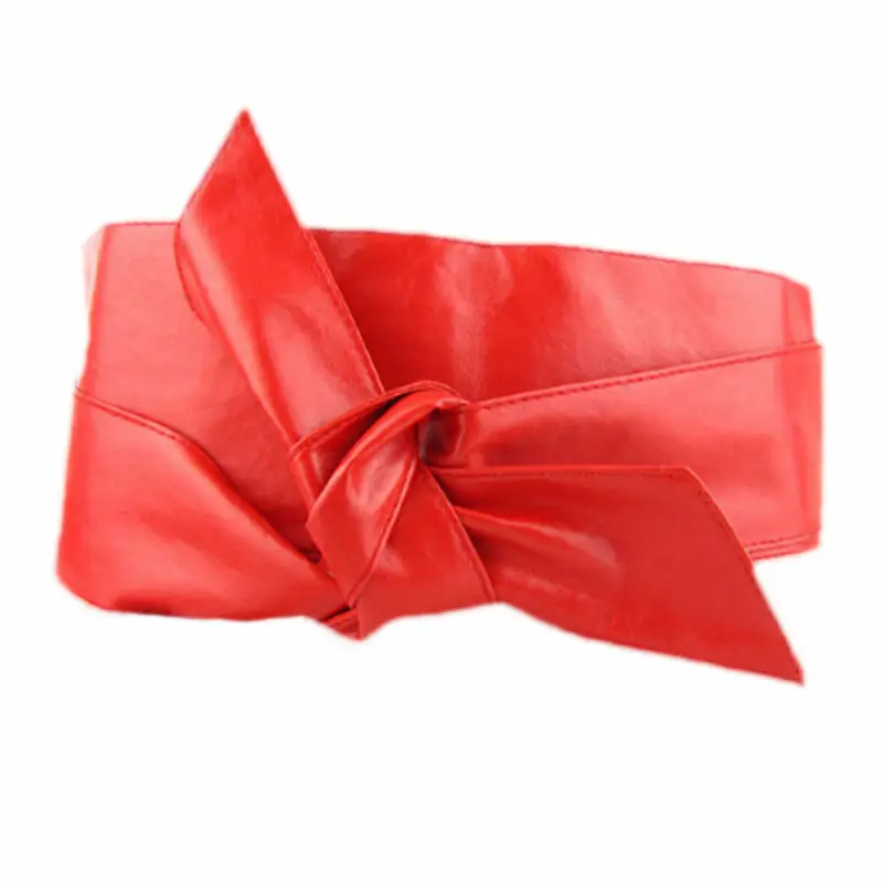 Женский модный пояс из мягкой кожи с бантом широкий аксессуары для пальто цвет