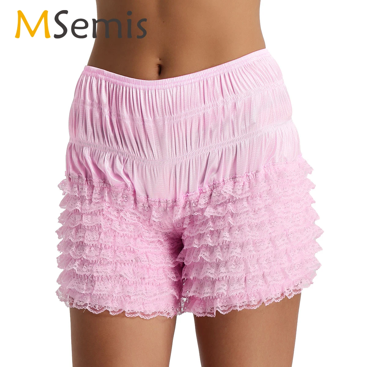 

Женское кружевное нижнее белье, кружевные трусы с многоярусными оборками, шорты, сексуальные боксеры, трусики, женское нижнее белье для танцев, нижнее белье, шорты безопасности