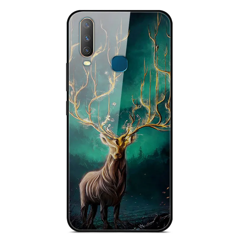 as photo 17 Чехол из закаленного стекла для Vivo Y17, чехол, жесткая задняя крышка для Vivo Y15, чехол для Vivo Y12, чехол из ТПУ, бампер для Vivo Y3, чехол, Funda - Цвет: as photo 17