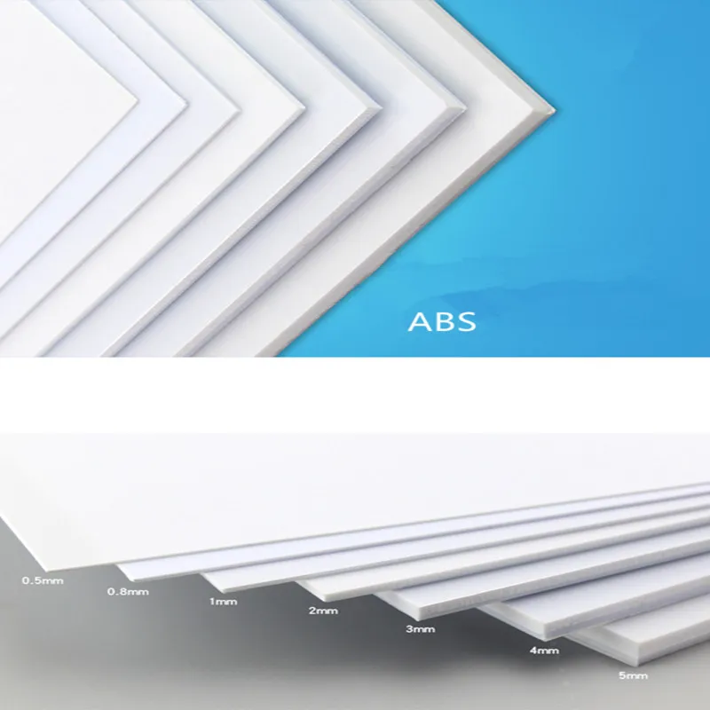 

2mm to 10mm ABS Thickness 100mm 150mm 200mm long ABS Styrene Sheets White NEW More proportion customized service