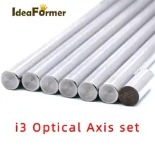 7Pcs 3D Printer Parts Reprap Prusa i3 OD8mm Optical Axis kit 20mm 320mm 350mm 370mm Chromed steel Linear Rail Shaft Smooth Rod.