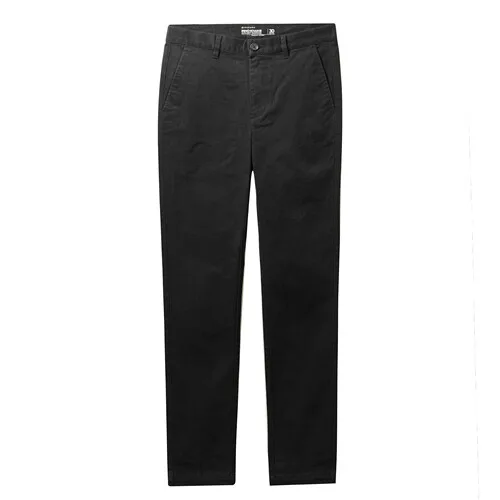Giordano мужские брюки плотные однотонные брюки со средней посадкой из хлопка Pantalones Hombre повседневные брюки цвета хаки 01119082 - Цвет: 09Black