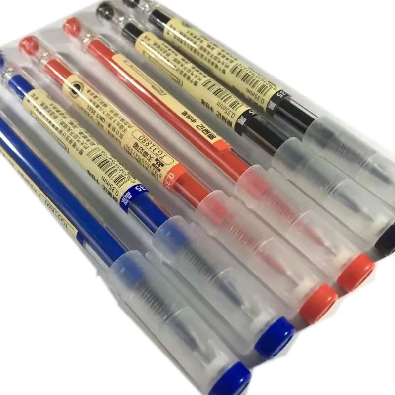 

Japanese Ballpoint Pen 0.5 Mm Black Blue Ink Pen School Office Student Exam Signature Pens for Writing Stationery Supply