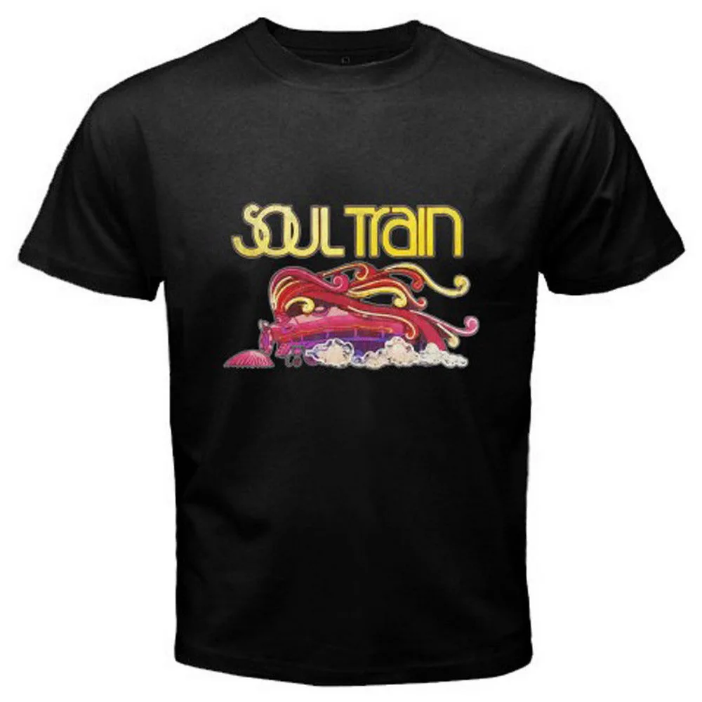 Новинка Soul Train 70's tv Show Rap хип-хоп Music Мужская Черная Футболка размер S до 3XL