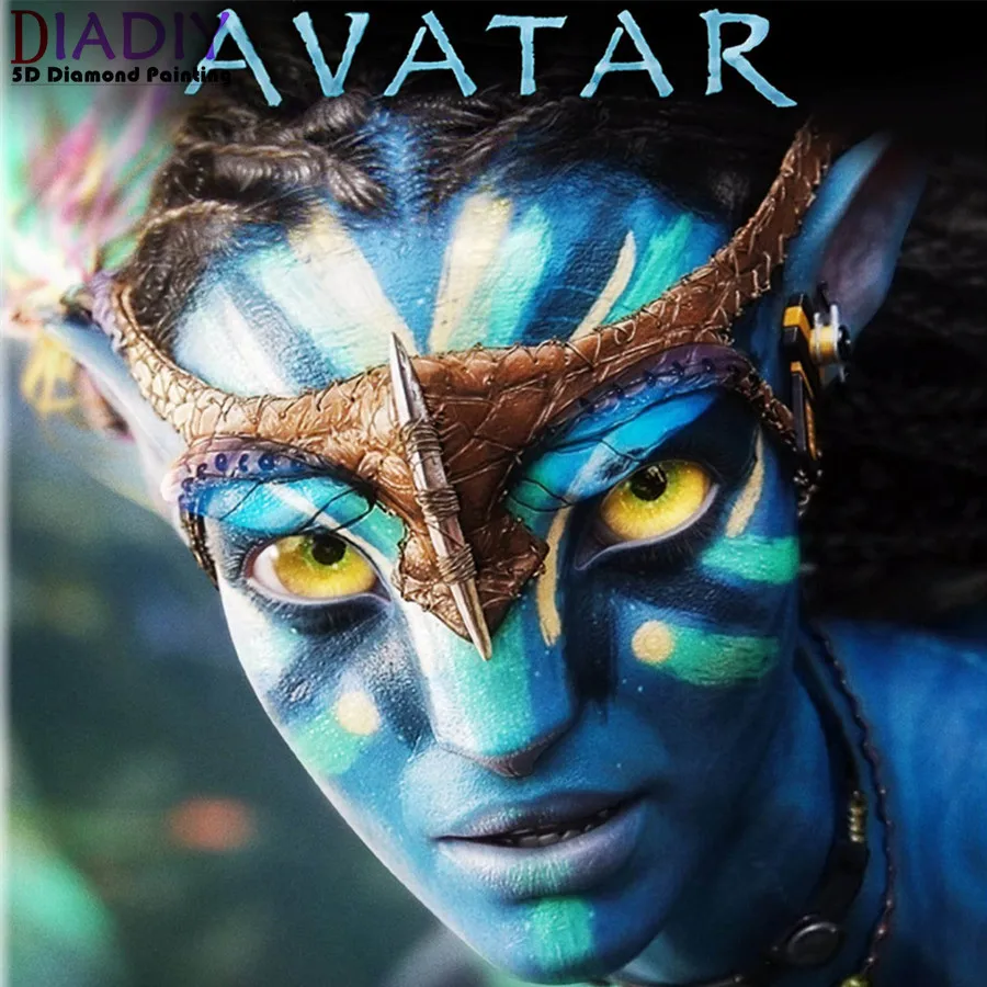 

Картины 5D «Аватар» из фильма «Пандора», алмазная вышивка крестиком, полноразмерная круглая Алмазная вышивка, мозаика, рисование, Декор