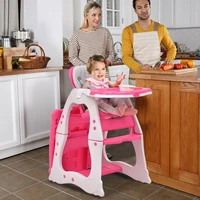 3 in 1 baby high chair convertible play table seat booster toddler baby tray