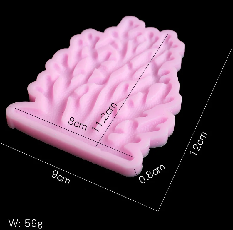 Коралловый силикагель плесень DIY шоколадная Форма Смола ароматический гипсовый