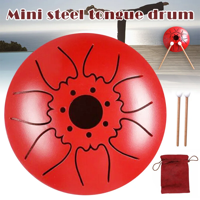 Горячая язык барабан Mini 7 тон Сталь C Ключ ручной сковорода ударный инструмент