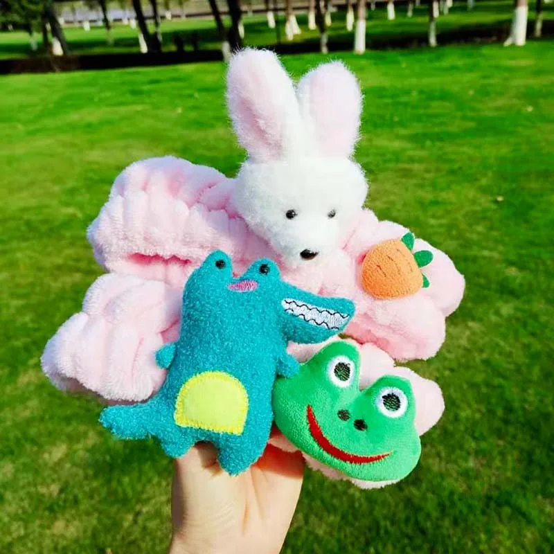 

Cartoons Animal Headband Coral Fleece Hair Band Lovely Funny Hair Accessories Fashion All-match Small Fresh Tender Girl Headwear