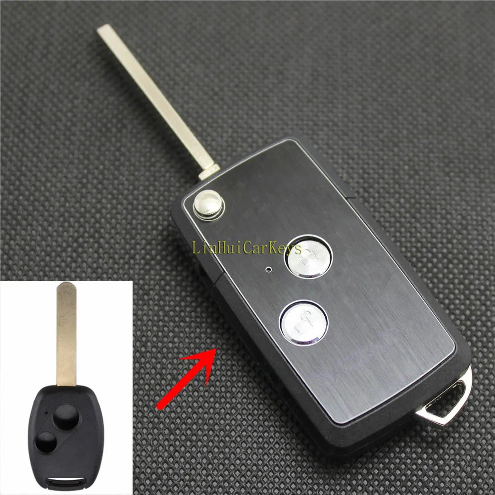 PINECONE для HONDA CIVIC CITY FIT CRV ACCORD Keys чехол с 2 кнопками необработанное лезвие высокое