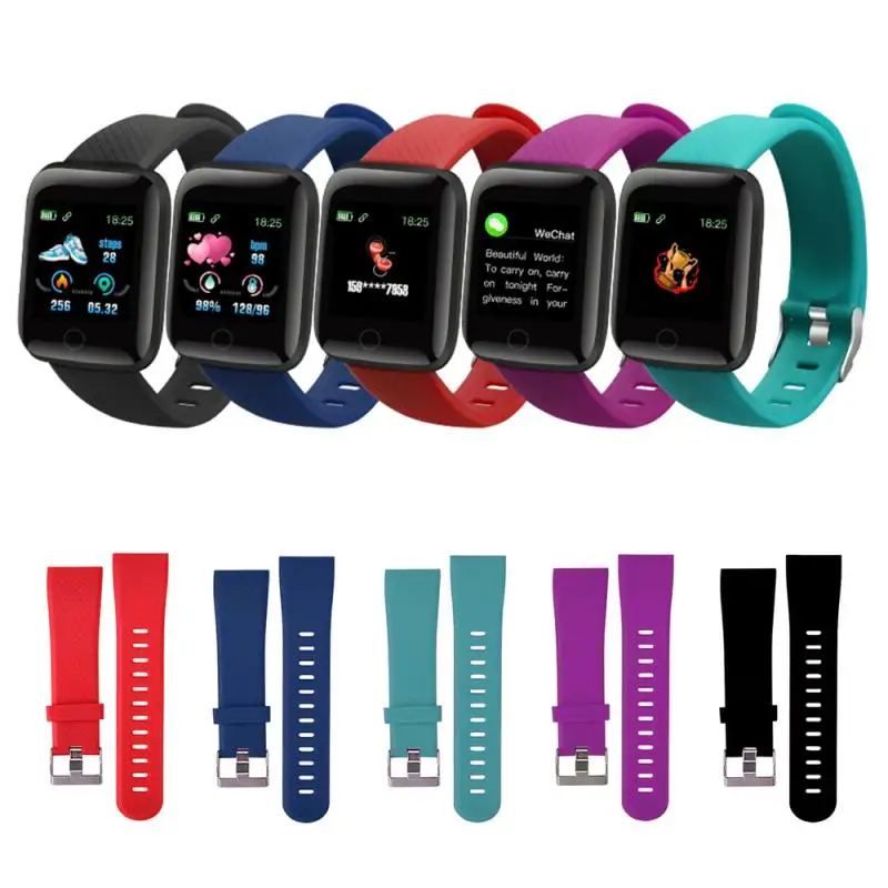 

1 Set Fashion Original Silicone Wrist Strap Smart Wearable Bracelet Accessories For 116 Plus Smart Watch Sport Edition Strap