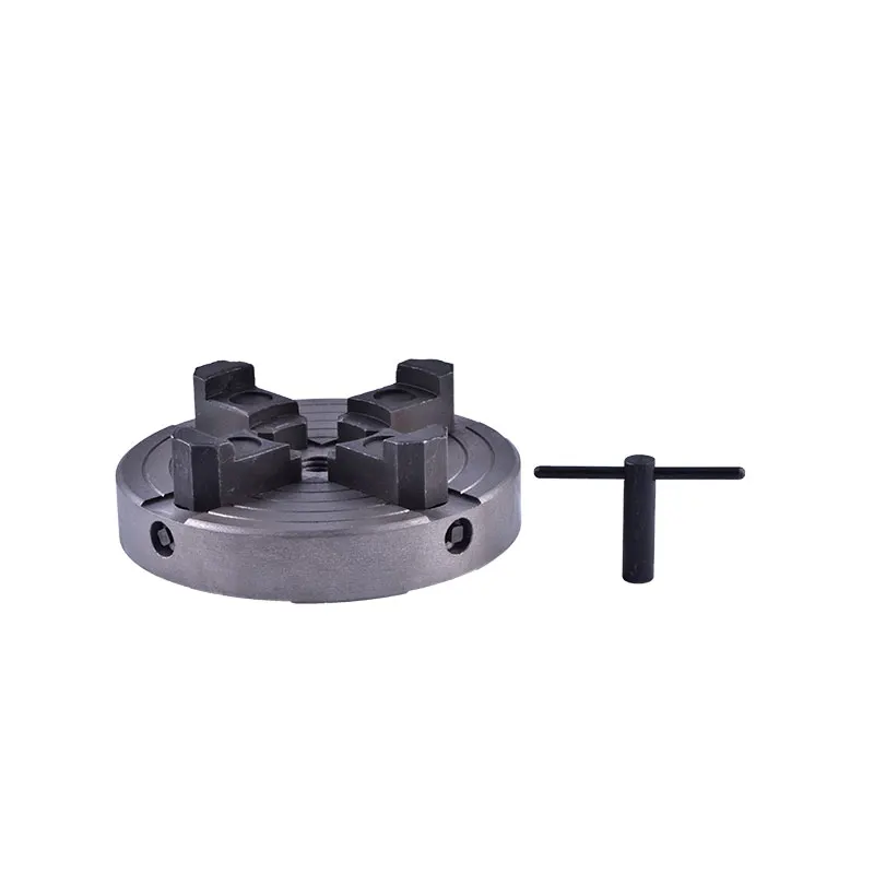 

6 inch/150mm 4-Jaw Single Action Chuck Woodworking Lathe Manual Self-centering Chuck Thread 1 Inch 8TPI/M33*3.5 New